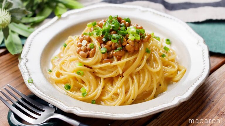 【納豆カルボナーラ】卵1個と牛乳で濃厚！食材がないときにもお助けメニュー♪｜macaroni（マカロニ）
