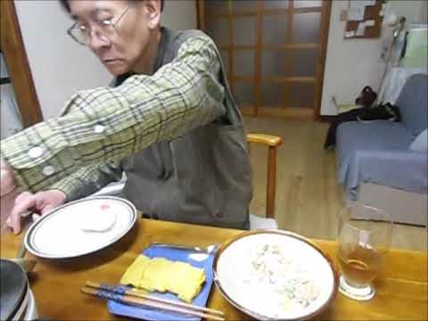 夕食　メタル印度カレー中辛　ポテトサラダ　出汁巻き卵　#料理asmr,#カレー,#卵焼き,#ジャガイモ,#キュウリ