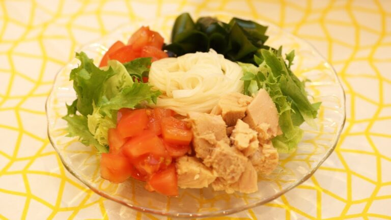 トマトとツナのサラダ麺