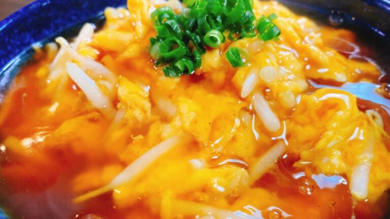 一杯60円『やみつきモヤたま丼』これ以上の簡単、安い、旨い、丼を僕たちは知らない…。Egg & Bean sprout with thick starchy sauce