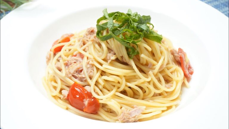ツナとトマトの和風パスタ🍝ボウルに入れてサッと和えて作る簡単パスタ😊詳しいレシピはインスタもしくはブログをご覧下さい🙌#飯テロ #shorts #パスタ #料理好き