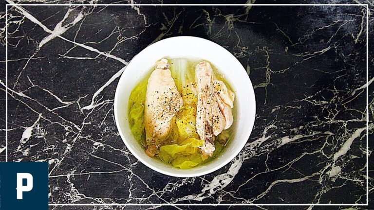 簡単!定番鶏肉のチキンスープ【白菜のレシピ】