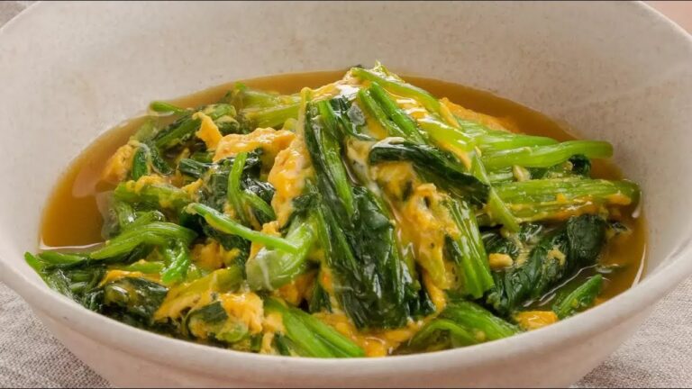 ほうれん草の卵とじ