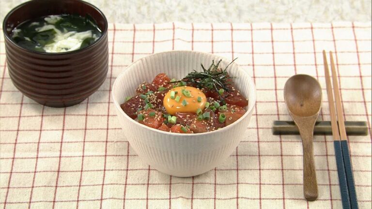 【DAIGOも台所】おさかなユッケ丼＆わかめスープ｜新鮮なお魚とユッケのタレの絶妙なハーモニー♪