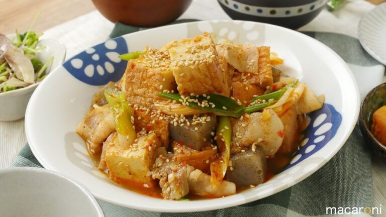 ごろっとうま辛！ 厚揚げと 豚バラ肉の ピリ辛 豆板醤 煮 のレシピ 作り方
