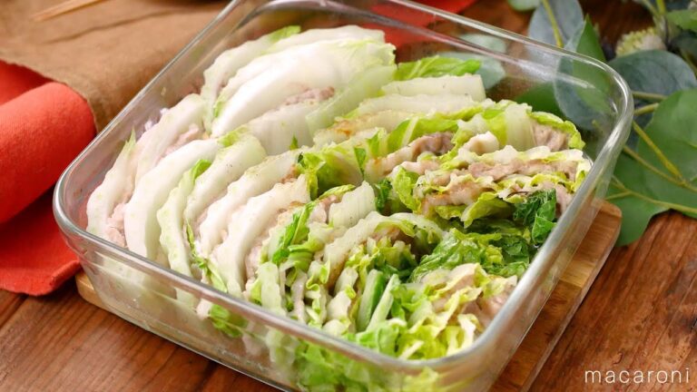 【豚バラ白菜のレンジ蒸し】簡単すぎていいの…？！豚バラ肉と白菜でパパッとレンジで完成♪｜macaroni（マカロニ）