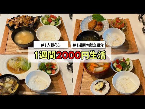 【1週間2000円生活】〜1人暮らしご飯〜 ロール白菜/つくね/ナスとごぼうの唐揚げ/炊き込みご飯/ナスの豚バラ巻き
