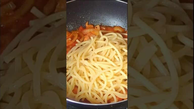 ローマの伝統パスタ　スパゲッティ・アマトリチャーナ
