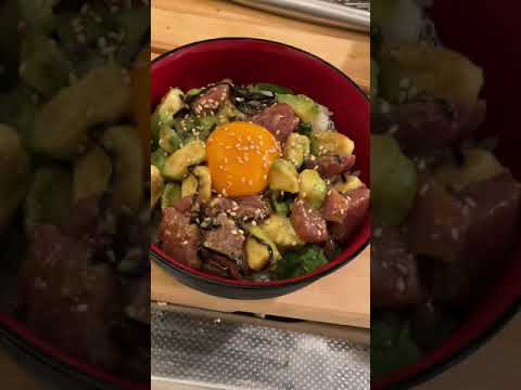 アボカドマグロ丼【自炊日記】 #Shorts
