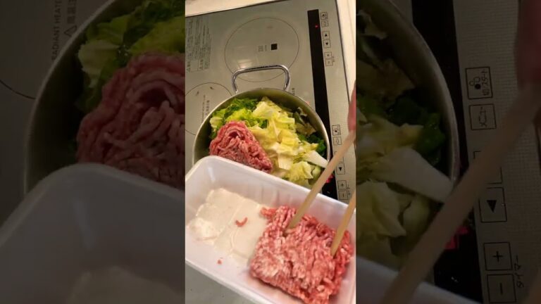 白菜と豚ひき肉煮