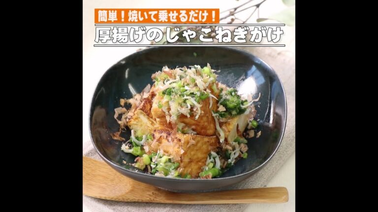 厚揚げのじゃこねぎがけ