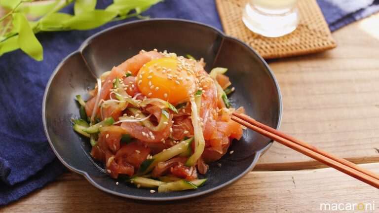 旨辛タレでお箸がススむ！ ピリ辛 生ハム ユッケ のレシピ 作り方