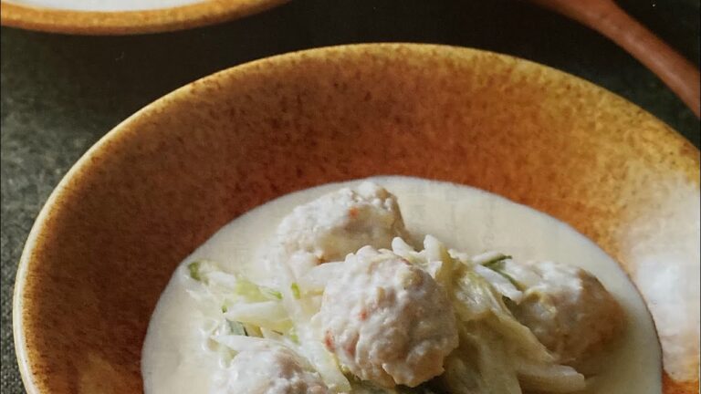 肉だんごと白菜の和風クリーム煮