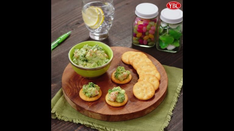 おいしさ鑑定済みレシピ「えびアボブロッコリーのデリ風ディップ」【ヤマザキビスケット × 科捜研の女】