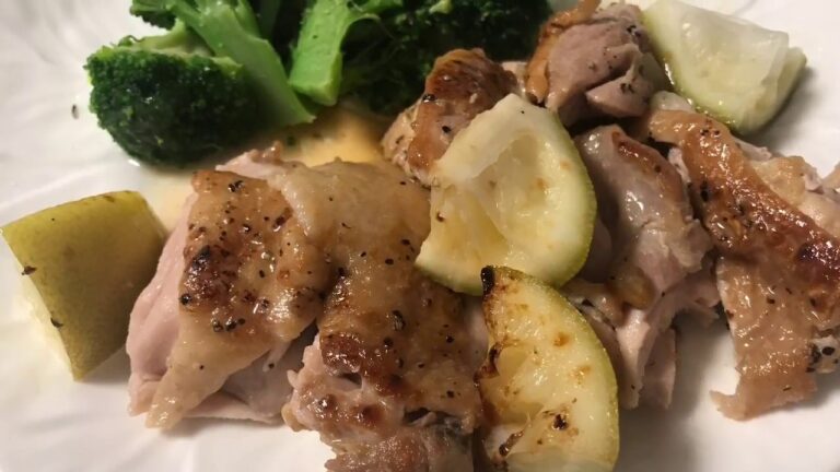 【料理】チキンソテー焼きレモン風味を作って食べたよ。【肉料理】