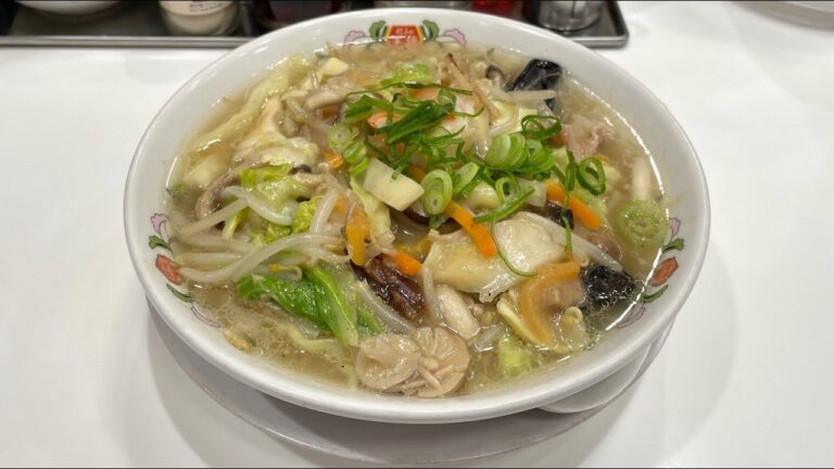 餃子の王将の月替わりメニュー「野菜たっぷり五目あんかけタンメン」の具材が多すぎました