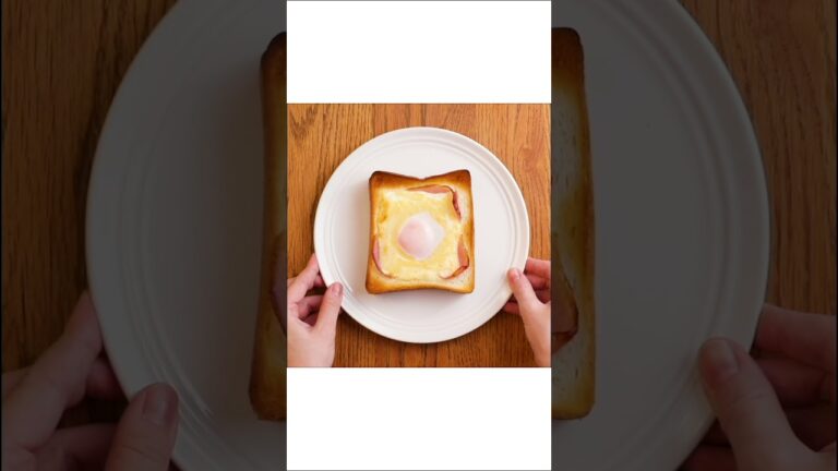 「 森のたまご 」を使って作るカルボナーラ風トースト【イセ食品】#shorts