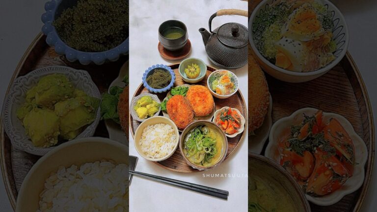 【和食献立】新じゃがで明太子コロッケ🥔副菜レシピはデリ風サラダとアボカドナムル🥑週末うたの #shots EP45🥝【レシピは説明欄へ】