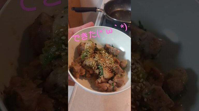 豚腕肉のねぎ塩レモン炒め #ねぎ #ネギ #ネギ塩ダレ #豚肉 #豚肉料理 #豚肉レシピ