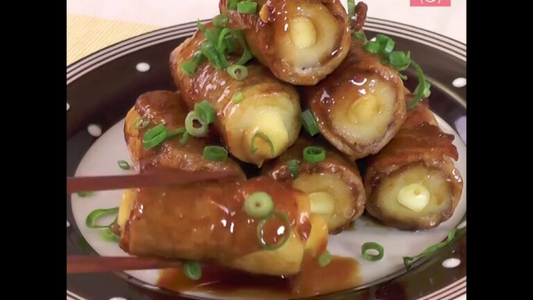 ボリューム満点の節約おかず！「チーズちくわの肉巻き」