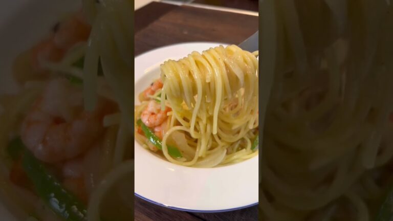 【1分でわかる】ツナとエビのパスタ