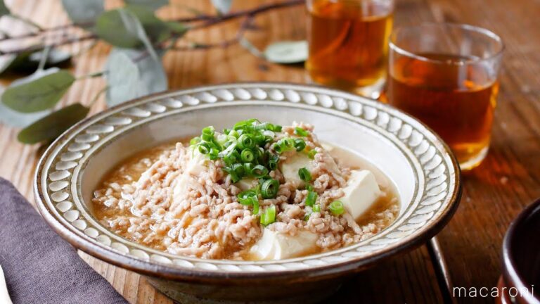 【豆腐の鶏そぼろあんかけ】夕飯のメインおかずに！やさしい味わい♪｜macaroni（マカロニ）