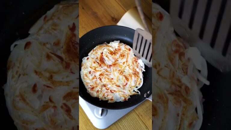 もちっカリッ「新玉ねぎと小えびのもちもち焼き」レシピ #shortrecipe #shorts