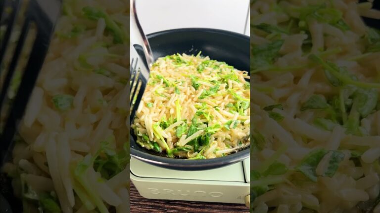 コスパがえぐすぎる！パパッと超簡単 もやしチヂミ#shorts