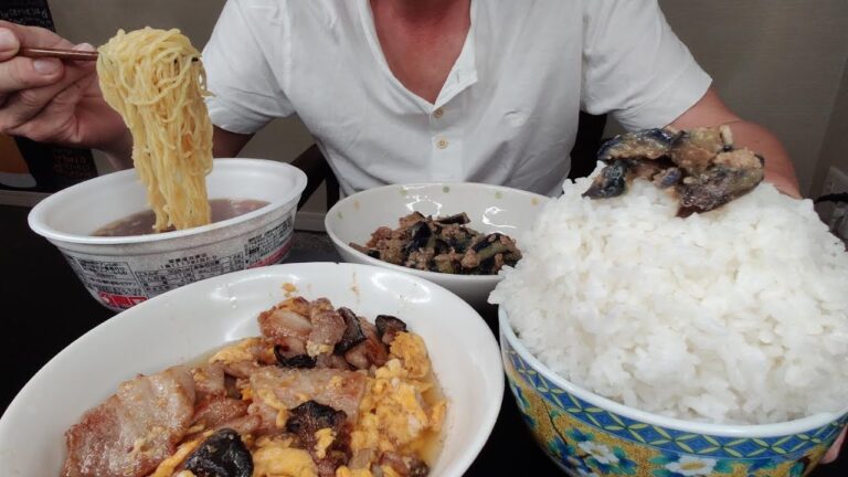 【めしが旨けりゃそれでいい】豚バラのふわふわ卵炒めをらーめんと2合飯で注ぎ込む幸せ。