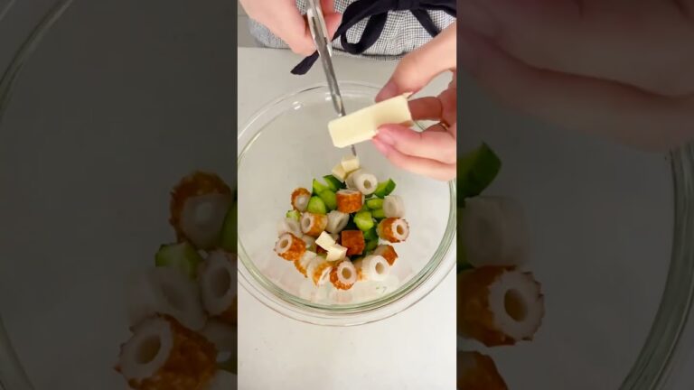 洗い物最小限！ちくわときゅうりのチーズ和え