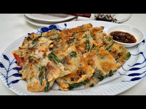 【豚ニラチヂミ作り方】ザックザクもちもちになる生地の黄金比率をご紹介