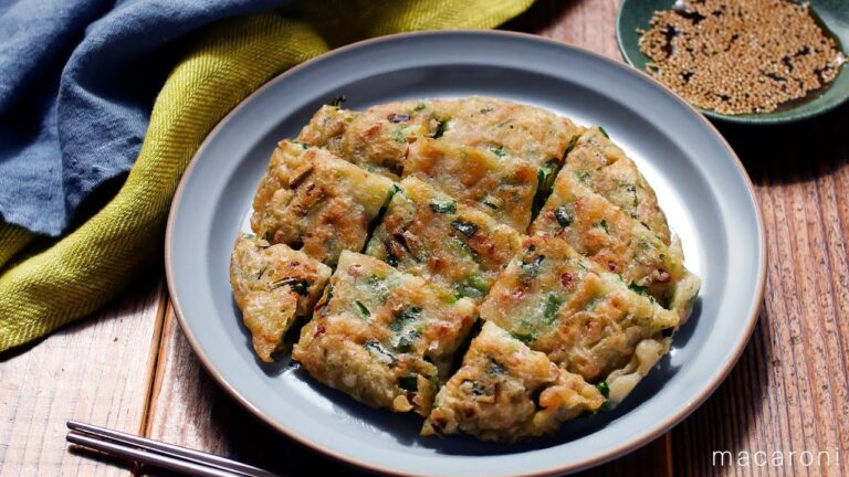 【納豆ニラチヂミ】卵なし♪包丁いらずで簡単！｜macaroni（マカロニ）