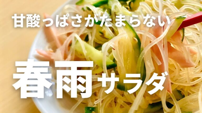 甘酸っぱさがたまらないヘルシー春雨サラダ