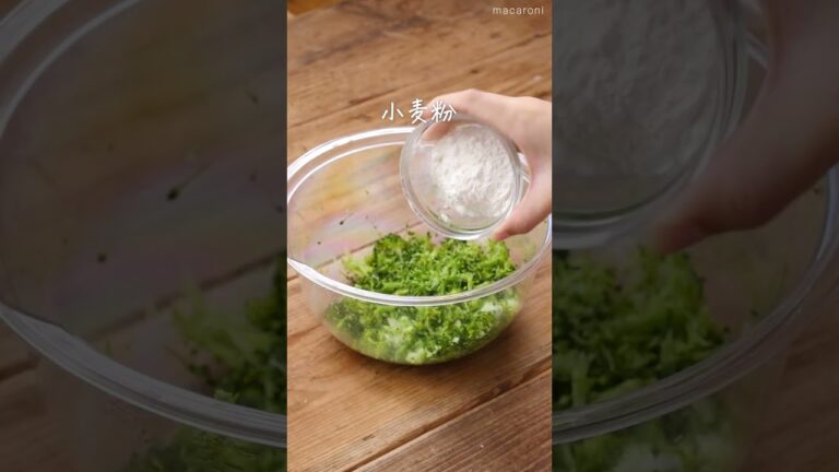 【ブロッコリーチヂミ】栄養満点すぎる🥦！カリもち食感♪｜macaroni（マカロニ）