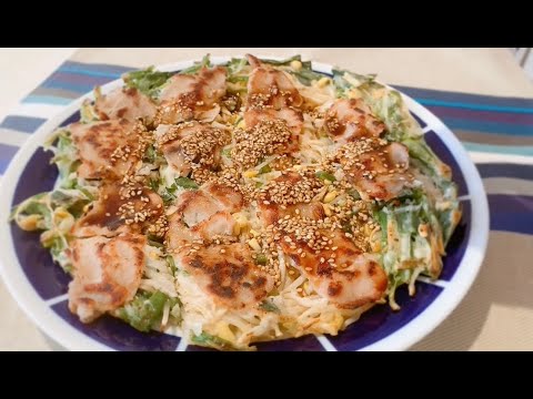 ニラともやしのチヂミ！