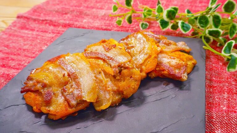 タレなしでもおいしい豚バラキムチと納豆のチヂミ