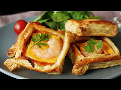 【パスタソースで本格！】エビプリ♡グラタンパイの作り方