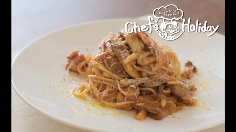 イタリアの定番家庭料理 ツナときのこのトマトパスタ | Chef’s Holiday