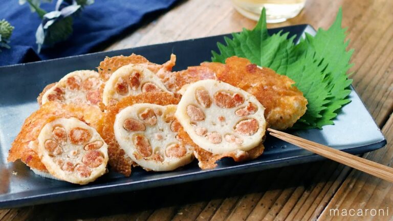 【れんこんの明太チーズ焼き】簡単おつまみ♪材料4つでOK！