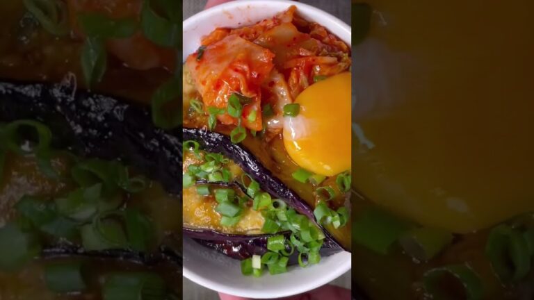 茄子消費レシピ🍆茄子のスタミナ丼