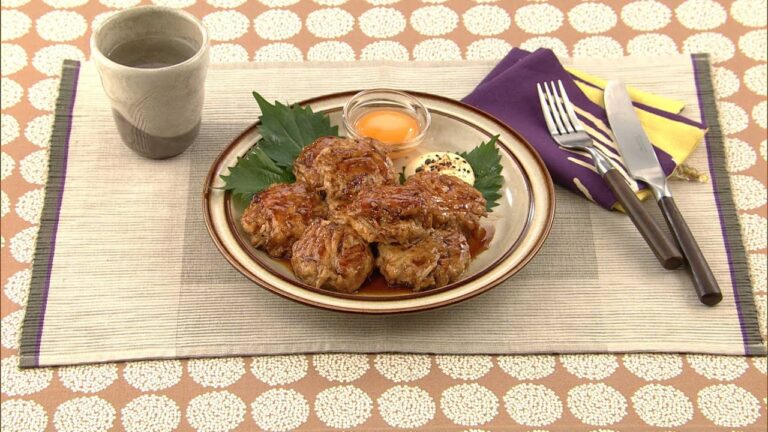 【DAIGOも台所】月見もやしつくね｜もやしのシャキシャキ感がたまらない簡単レシピ♪