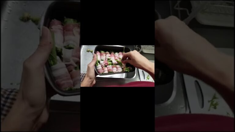 70円の水菜を豚肉で巻くだけの動画になぜか10万いいねがついた不思議な動画('∇')【一人暮らしvlog】#Shorts
