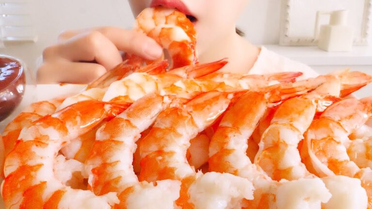 【咀嚼音】ごりごり食感の海老｜Shrimp Cocktail Eating Sounds/ASMR/mukbang