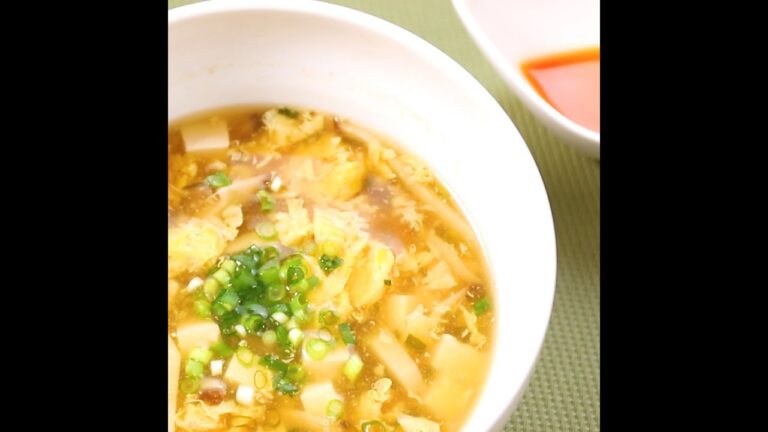 15分で酸っぱ辛い本格中華スープ豆腐の酸辣湯 ｜ moguna[モグナ]