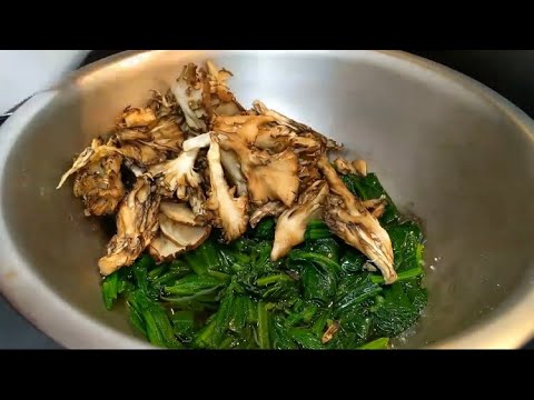 舞茸とほうれん草のお浸し。簡単レシピ！