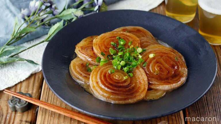 【新玉ねぎの照り焼きステーキ】メイン食材1つでお手軽おかず！春野菜を味わう♪