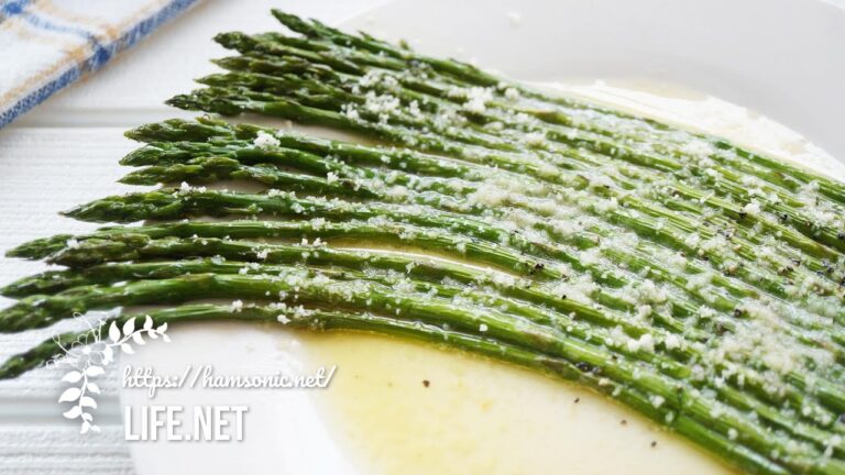志麻さんの丸ごとアスパラガスのオーブン焼きのレシピ【レモンバターソースが絶品です】