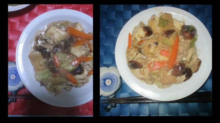 🐷厚揚げと豚肉の中華風とろみ煮：中編