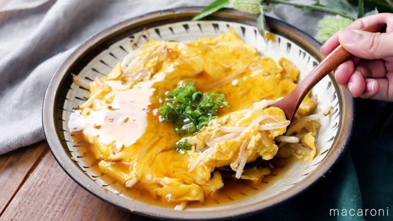 【もやしのあんかけ卵とじもやし卵】とろ〜り ！ボリューム満点♪お肉なしで節約にも｜macaroni（マカロニ）
