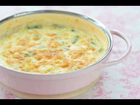 米粉で作るアスパラと新じゃがのグラタン